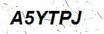 CAPTCHA verification image containing distorted text characters