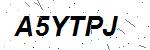 CAPTCHA verification image containing distorted text characters