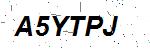 CAPTCHA verification image containing distorted text characters
