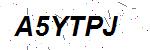 CAPTCHA verification image containing distorted text characters