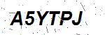 CAPTCHA verification image containing distorted text characters