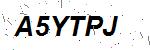 CAPTCHA verification image containing distorted text characters