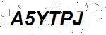 CAPTCHA verification image containing distorted text characters