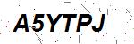 CAPTCHA verification image containing distorted text characters
