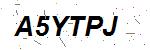 CAPTCHA verification image containing distorted text characters