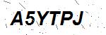 CAPTCHA verification image containing distorted text characters