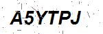 CAPTCHA verification image containing distorted text characters