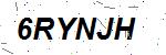 CAPTCHA verification image containing distorted text characters