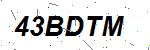 CAPTCHA verification image containing distorted text characters