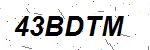 CAPTCHA verification image containing distorted text characters