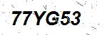 CAPTCHA verification image containing distorted text characters