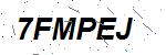 CAPTCHA verification image containing distorted text characters