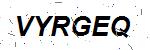 CAPTCHA verification image containing distorted text characters