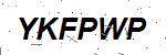 CAPTCHA verification image containing distorted text characters