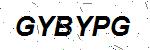 CAPTCHA verification image containing distorted text characters