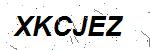 CAPTCHA verification image containing distorted text characters