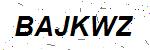 CAPTCHA verification image containing distorted text characters