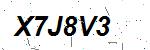 CAPTCHA verification image containing distorted text characters