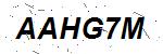 CAPTCHA verification image containing distorted text characters