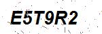 CAPTCHA verification image containing distorted text characters