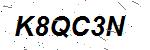 CAPTCHA verification image containing distorted text characters
