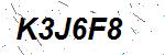 CAPTCHA verification image containing distorted text characters