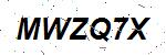 CAPTCHA verification image containing distorted text characters