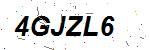 CAPTCHA verification image containing distorted text characters