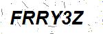 CAPTCHA verification image containing distorted text characters
