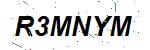 CAPTCHA verification image containing distorted text characters