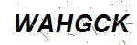 CAPTCHA verification image containing distorted text characters