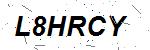 CAPTCHA verification image containing distorted text characters