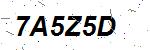 CAPTCHA verification image containing distorted text characters