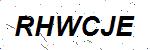 CAPTCHA verification image containing distorted text characters