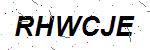 CAPTCHA verification image containing distorted text characters