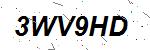 CAPTCHA verification image containing distorted text characters