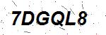 CAPTCHA verification image containing distorted text characters