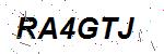 CAPTCHA verification image containing distorted text characters