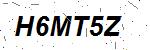CAPTCHA verification image containing distorted text characters