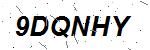 CAPTCHA verification image containing distorted text characters