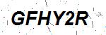 CAPTCHA verification image containing distorted text characters