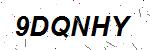 CAPTCHA verification image containing distorted text characters