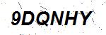 CAPTCHA verification image containing distorted text characters