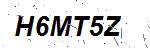 CAPTCHA verification image containing distorted text characters