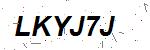 CAPTCHA verification image containing distorted text characters
