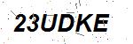 CAPTCHA verification image containing distorted text characters