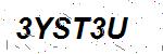 CAPTCHA verification image containing distorted text characters