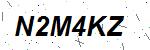 CAPTCHA verification image containing distorted text characters