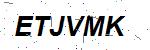 CAPTCHA verification image containing distorted text characters