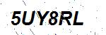 CAPTCHA verification image containing distorted text characters